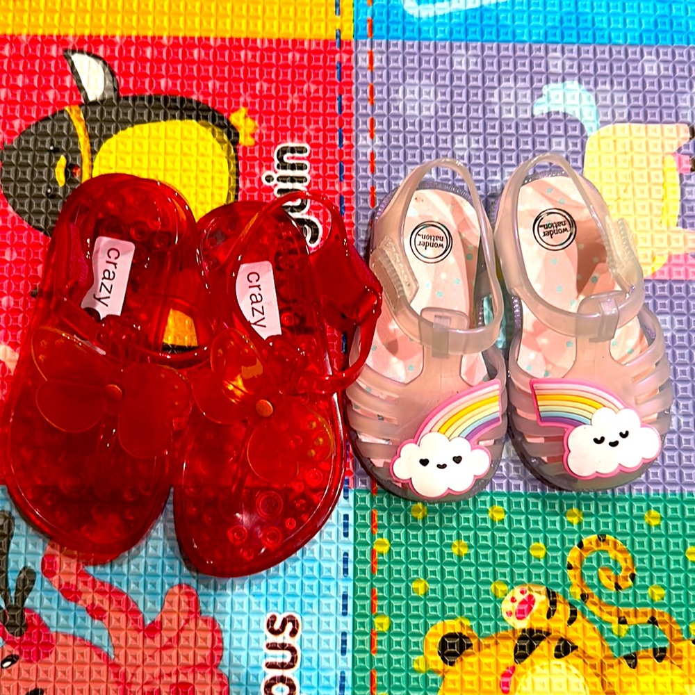 Shoe Bundle‼️ 2 Jelly Sandals Shoe for Baby and Toddlers - Size 3 and 6
